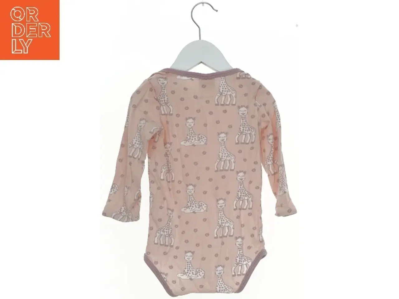 Billede 2 - Langærmet bodystocking med giraf-print fra Småfolk (str. 86)