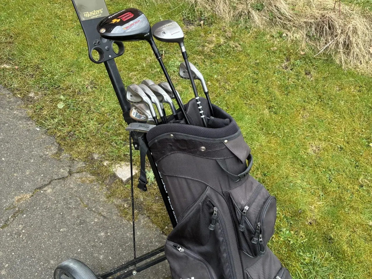 Billede 1 - Golfsæt med vogn - super driver