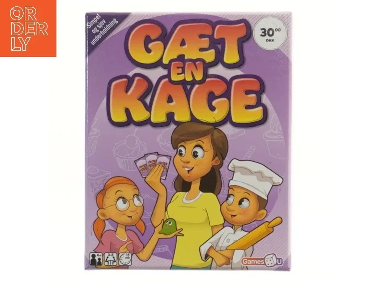 Billede 1 - Gaet en Kage spil (str. 15x12 cm)