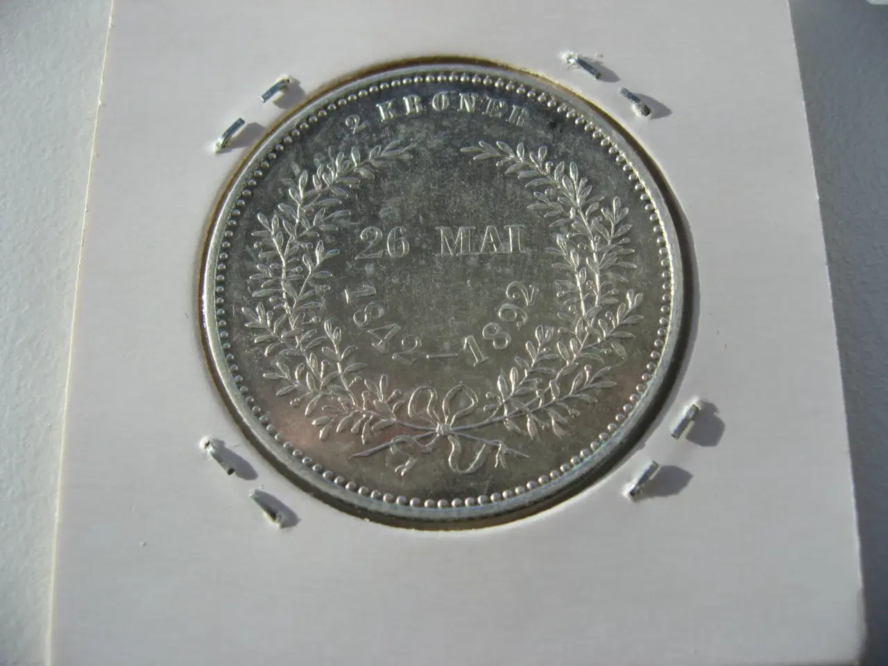 Billede 2 - Særdeles flot jubilæumsmønt 1892, en af de gode