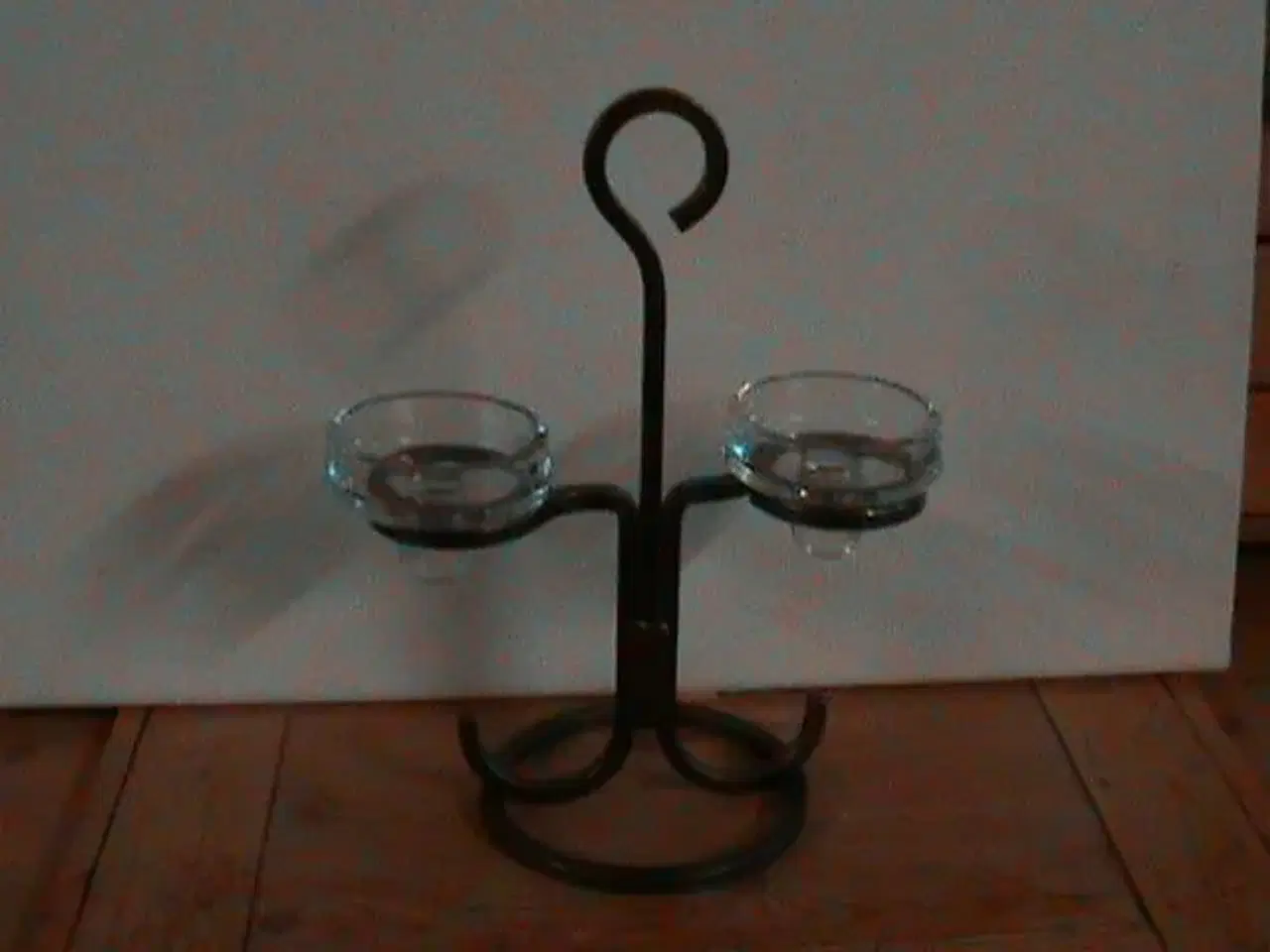 Billede 1 - Stage i metal og glas, fyrfad