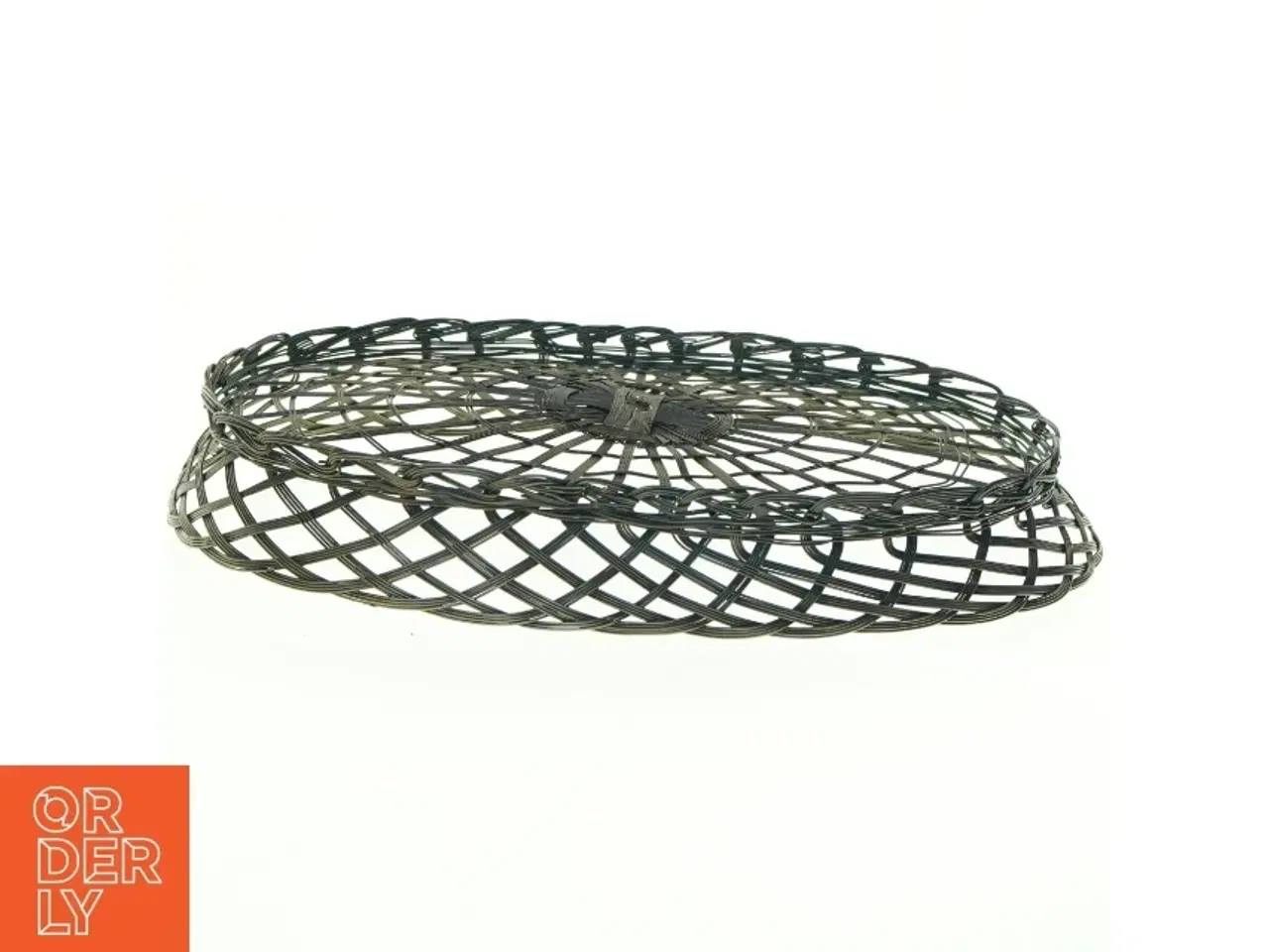 Billede 4 - Fil de Fer Oval Flettet Metal Frugtkurv (str. 31 x 22 cm)