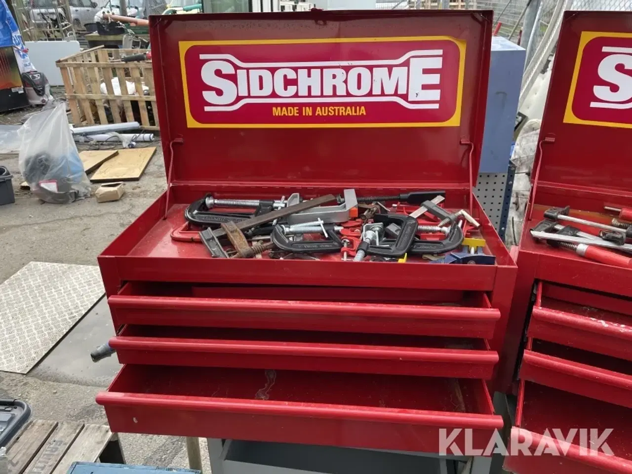 Billede 4 - Værktøjs kasser og skabe med indhold