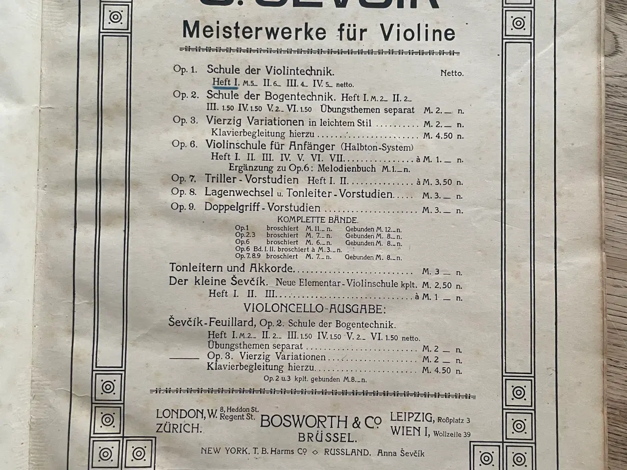 Billede 4 - O. Sevcik op. 1. violintechnik 