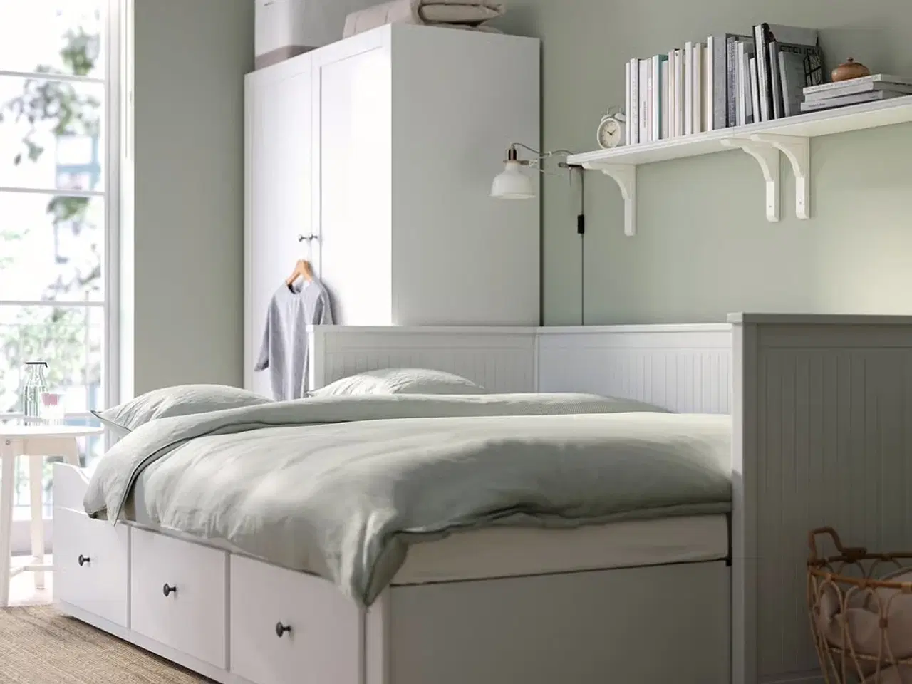 Billede 5 - HEMNES Sovesofa 3 skuffer/2 madrasser - 80x200