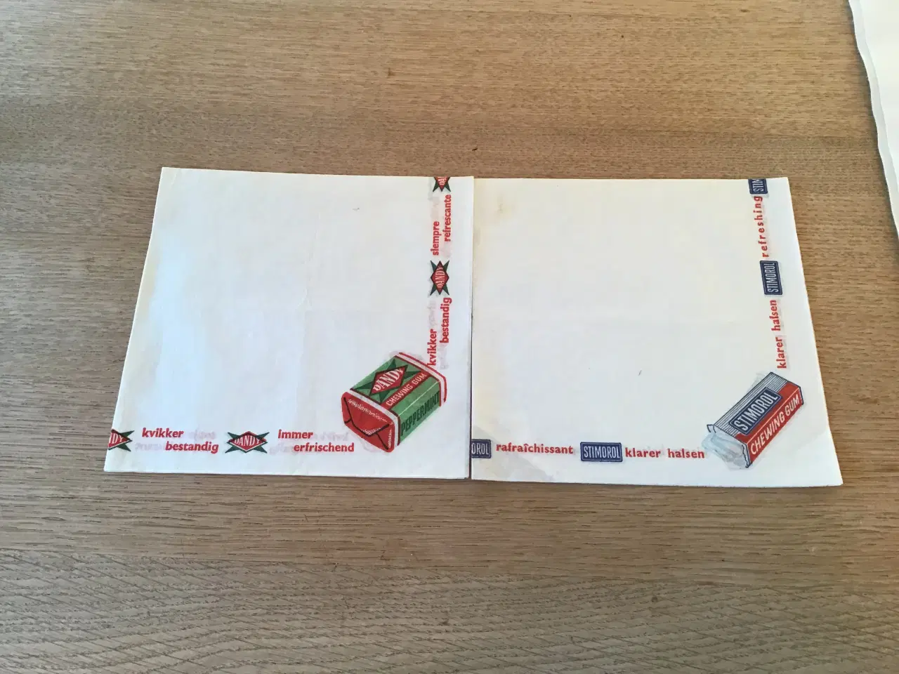 Billede 1 - Dandy & stimorol reklame servietter meget gamle 