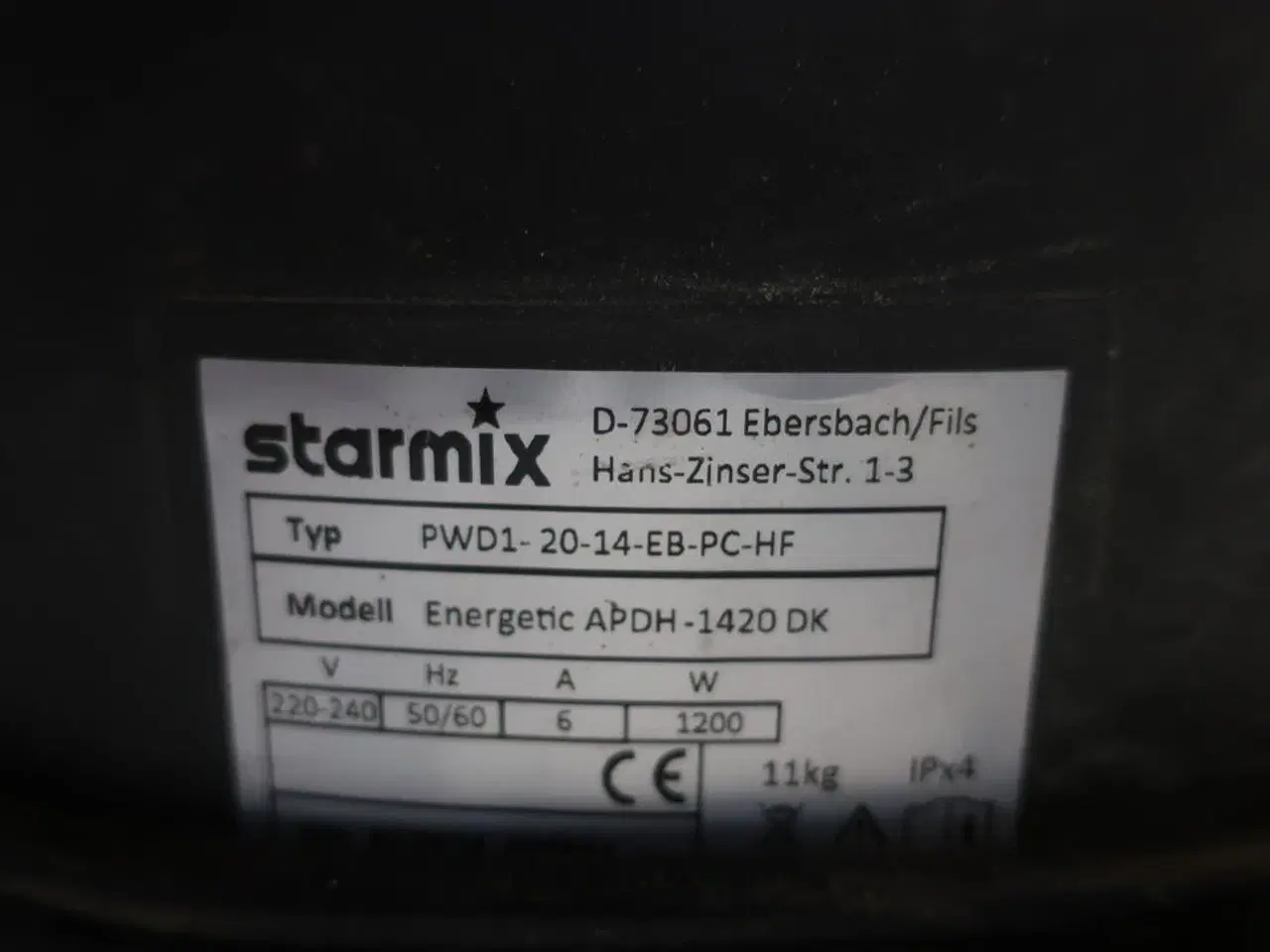 Billede 3 - Støvsuger STARMIX ENERGETIC APDH - 1420 DK