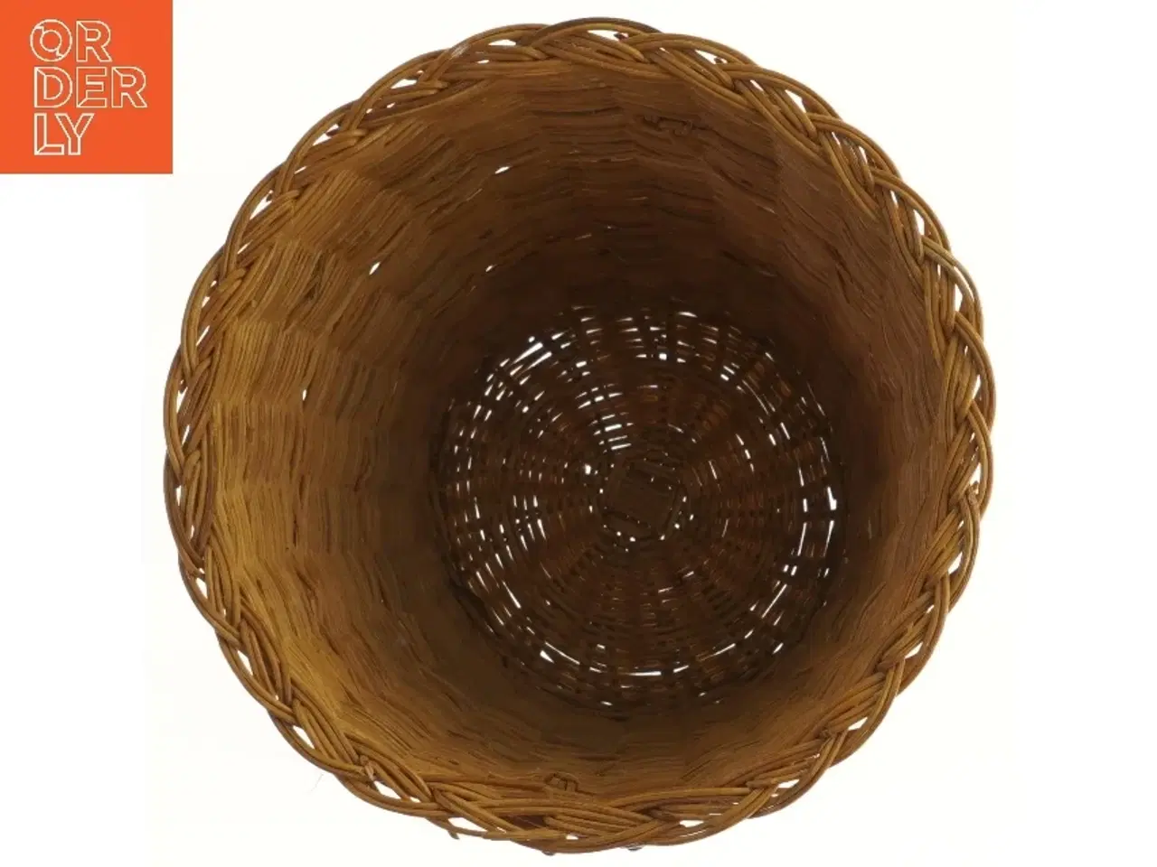 Billede 3 - Flettet kurv med håndtag (str. Ø 24x27 cm)