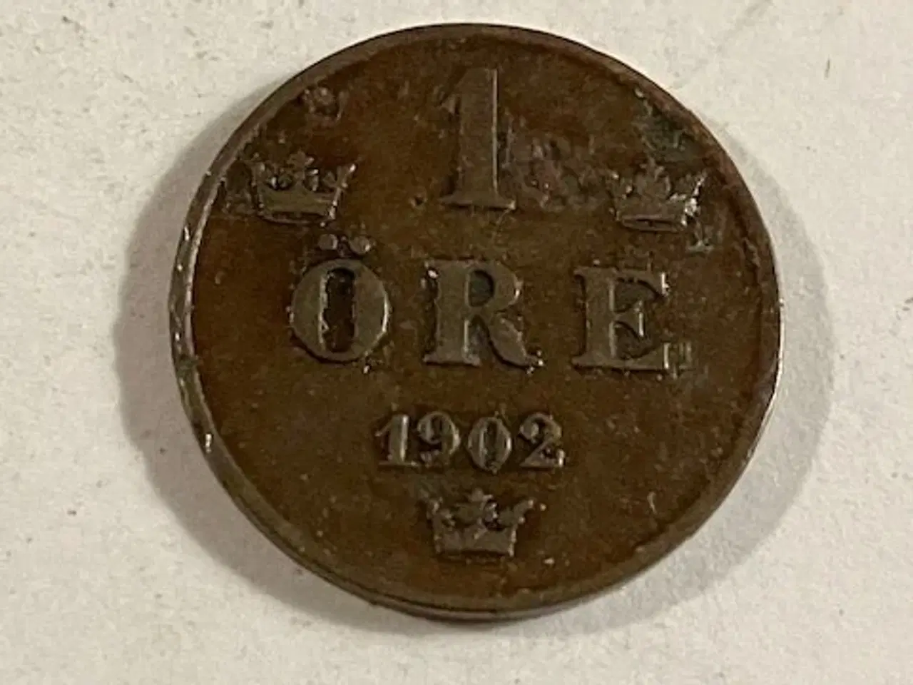 Billede 1 - 1 øre 1902 Sverige