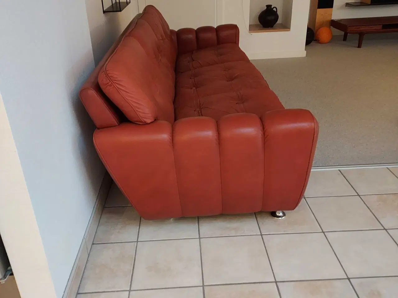 Billede 4 - Svend Skipper 3 pers  lædersofa