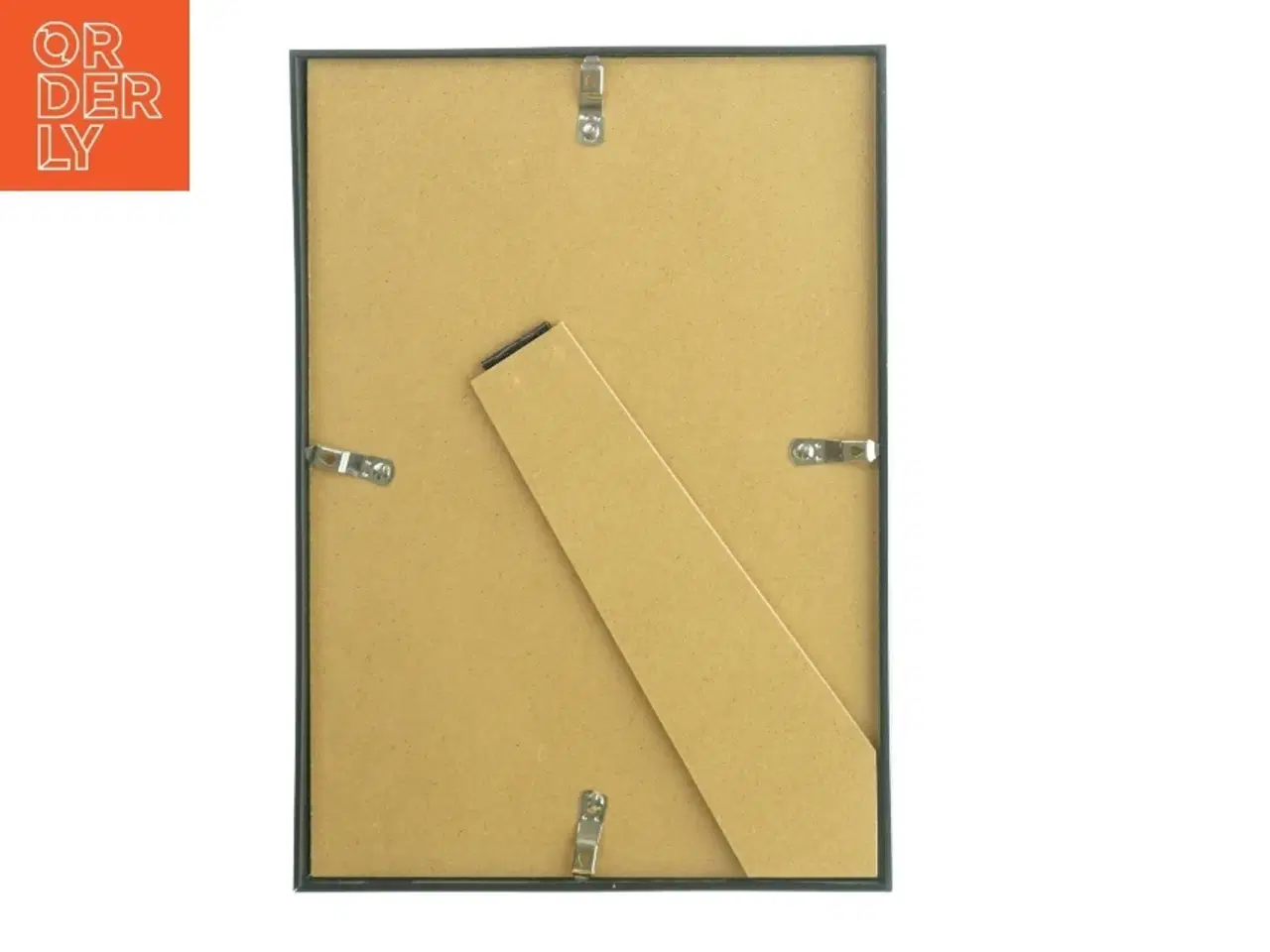 Billede 2 - Sort billedramme med tekst (str. 29,5 x. 21 cm)