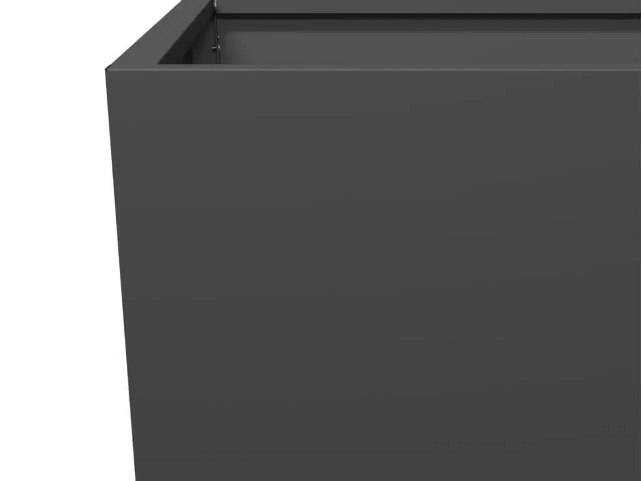 Billede 7 - Plantekrukke 45x45x75 cm stål sort