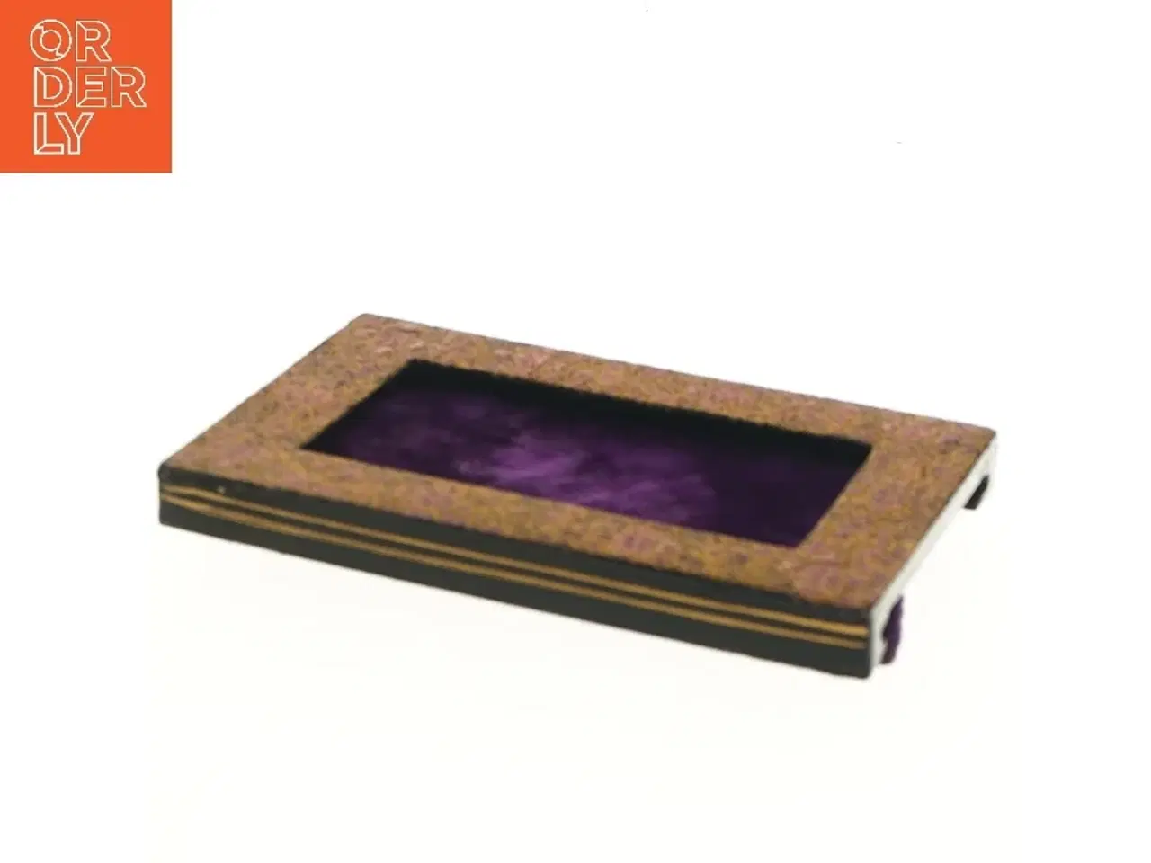 Billede 3 - Dekorativ billedramme med blomsterdesign (str. 18x12 cm)