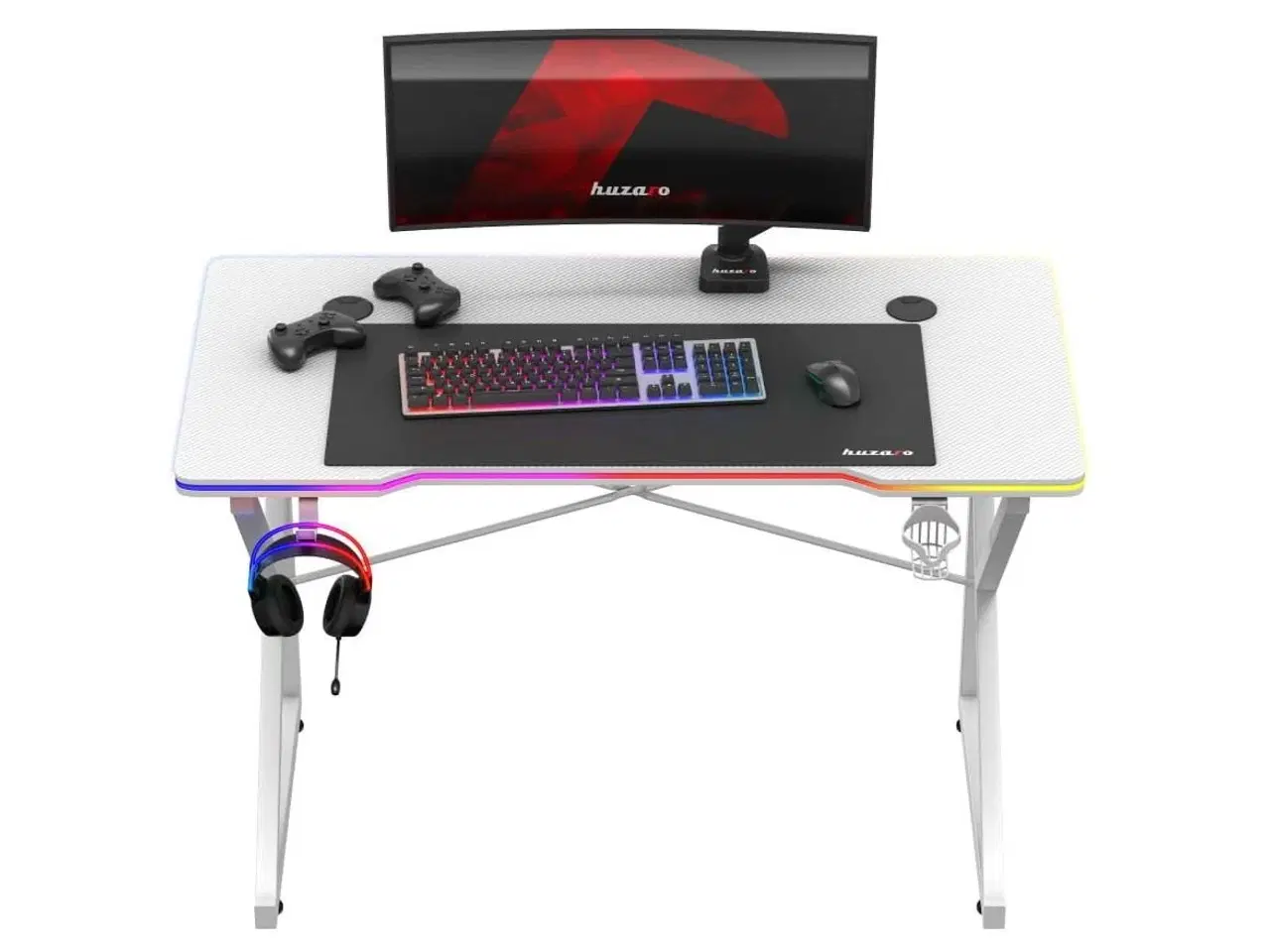 Billede 8 - Gamingbord Huzaro Hero 1.7 RGB – hvid