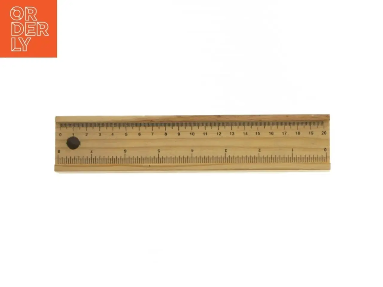 Billede 4 - Træ lineal med holder (str. 20 cm)
