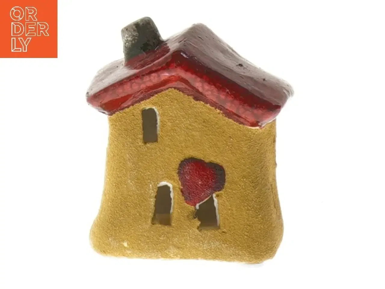 Billede 1 - Keramikhus med LED lys (str. 8x7x5,5 cm)