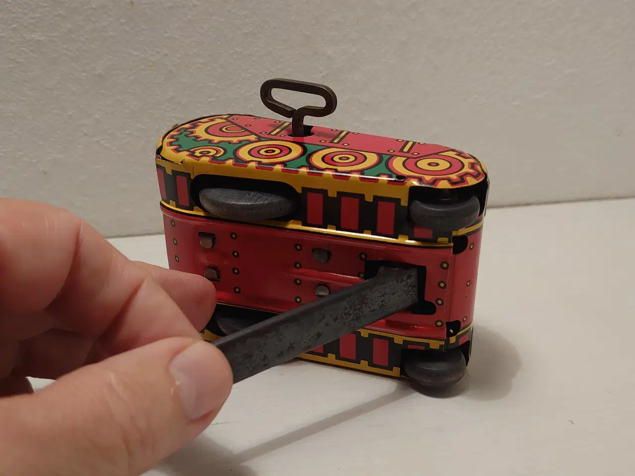 Billede 6 - Bliklegetøj:Marx "turnover" tank.1950´erne. Virker