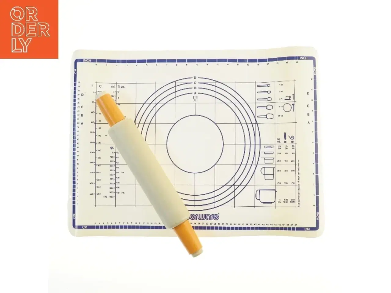 Billede 1 - Bagerulle og bagemåtte fra Tupperware (str. 65,5x46 cm)