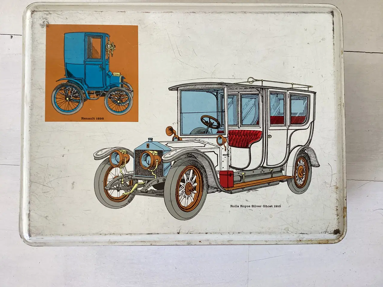 Billede 1 - Ældre Irma dåse med veteranbiler