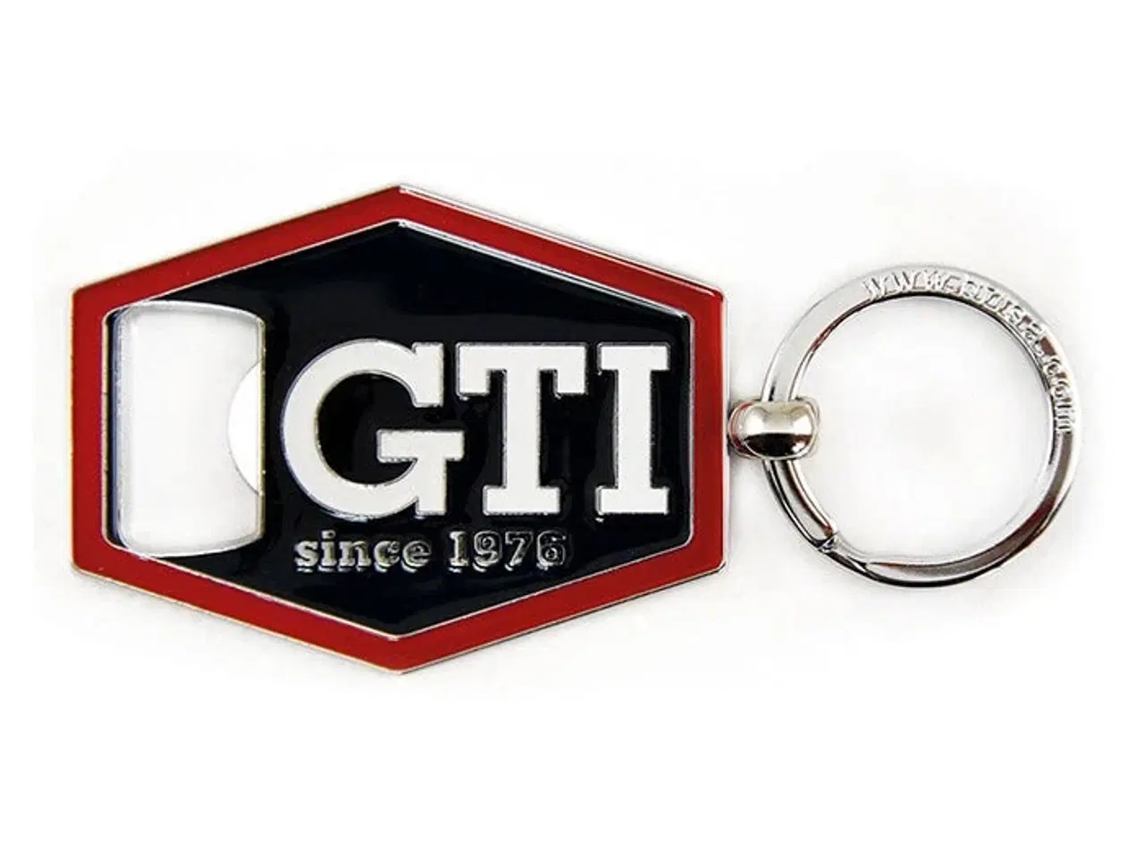 Billede 1 - VW GTI nøglering sekskantet m. flaskeåbner, sort