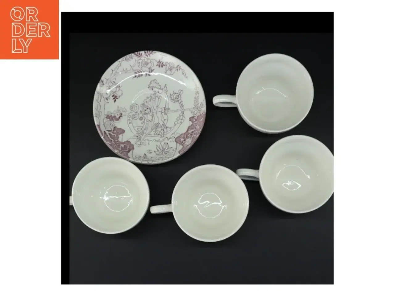 Billede 3 - Retro porcelænskopper med underskåle fra Irma (str. Underkop 17,5 x 2 cm kop 15 x 11,5 x 7,5 cm)
