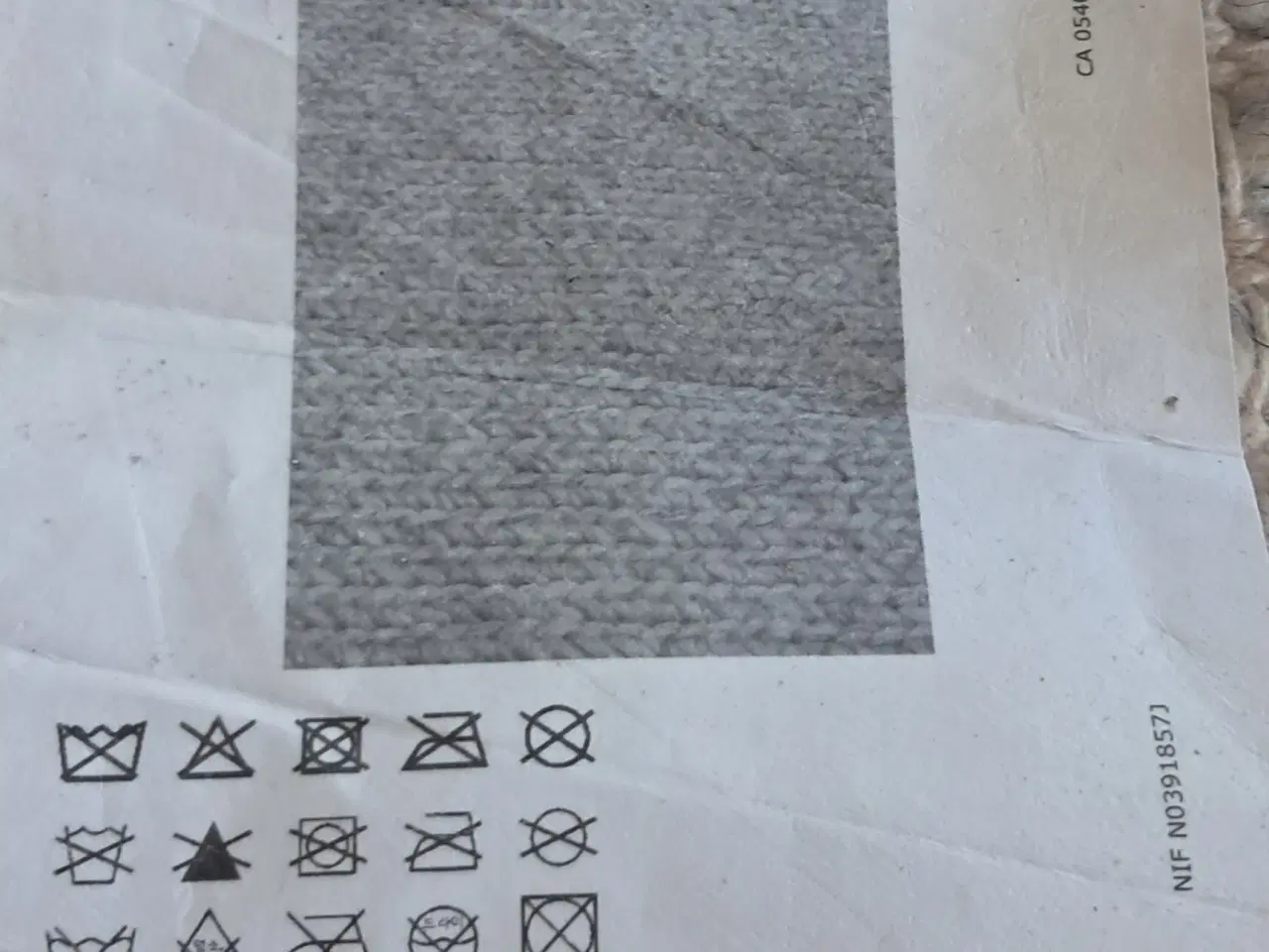 Billede 3 - Tæppe 100% uld håndvævet råhvid 160x230 cm