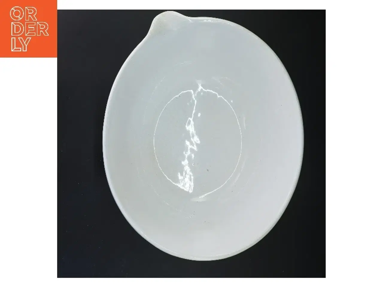 Billede 2 - Hvid dejskål med tud (str. Ø 29 cm)