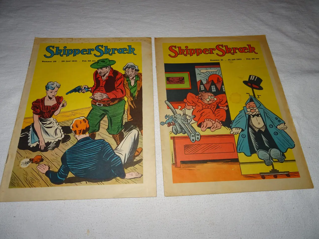 Billede 5 - skipper Skræk 1951-53 - 9  i farver 20 kr stk