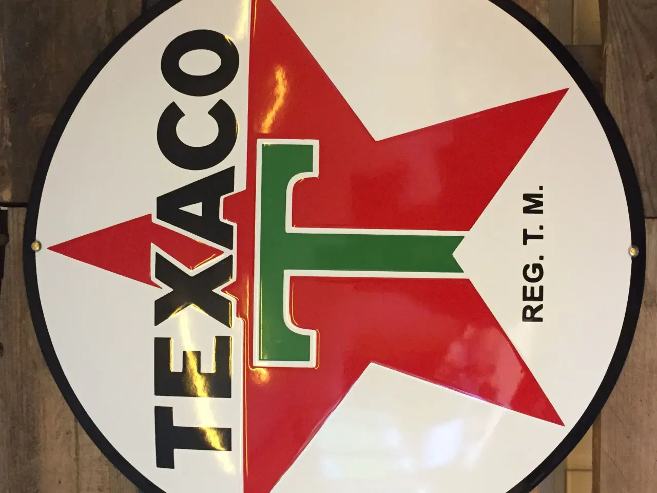 Billede 1 - Texaco emaljeskilt