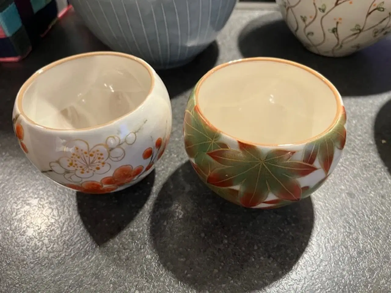 Billede 6 - Smukke håndmalede japanske skåle – Kyo-ware (Touan