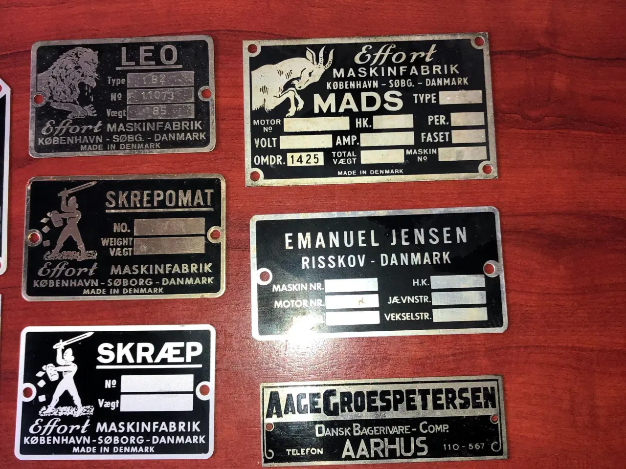 Billede 10 - Samling af gamle typeplader 20 stk.