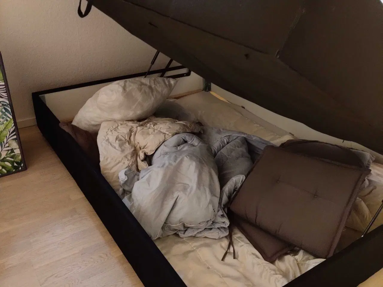 Billede 3 - Boksmadras seng med opbevaring inc. Topmadras