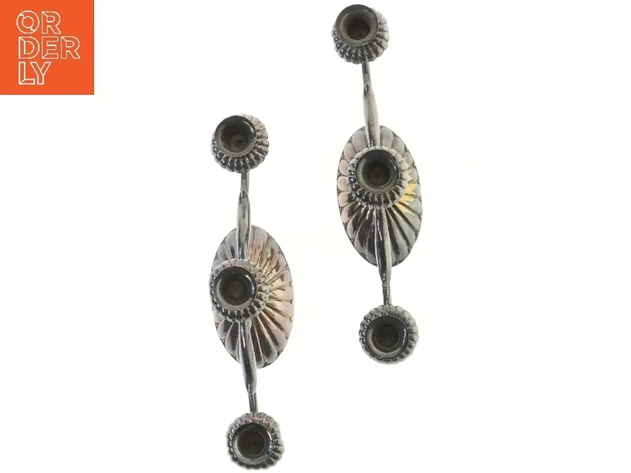 Billede 2 - Sæt af todelte lysestager (str. 16,5x8x33 cm)