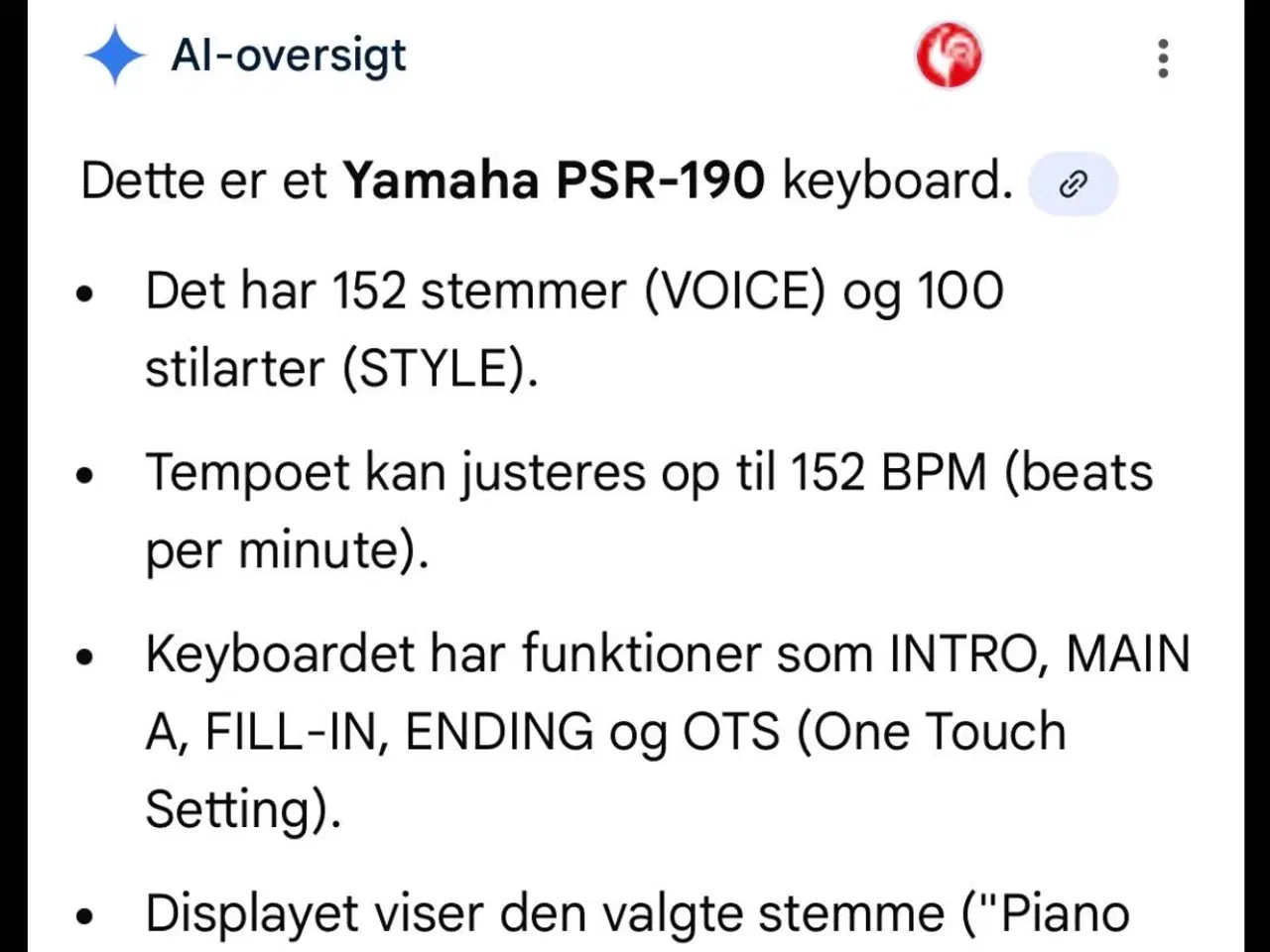 Billede 5 - Yamaha keyboard
