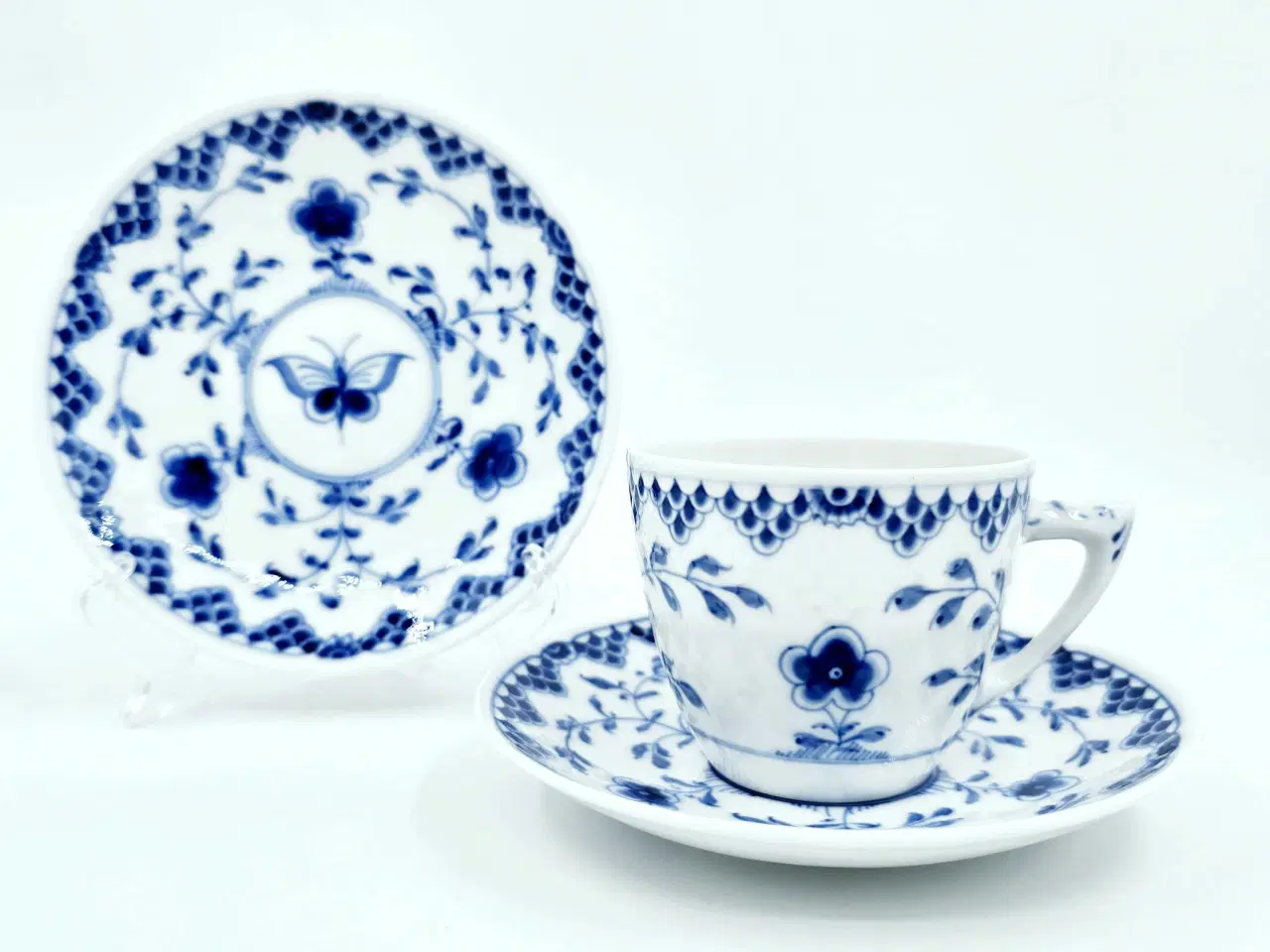Billede 6 - B&G Dickens Sommerfugl kaffekopper Porcelæn