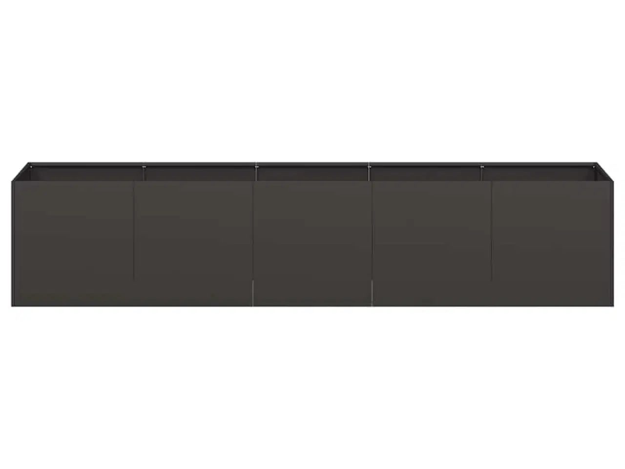 Billede 4 - Plantekasse sort 200x40x40 cm koldvalset stål