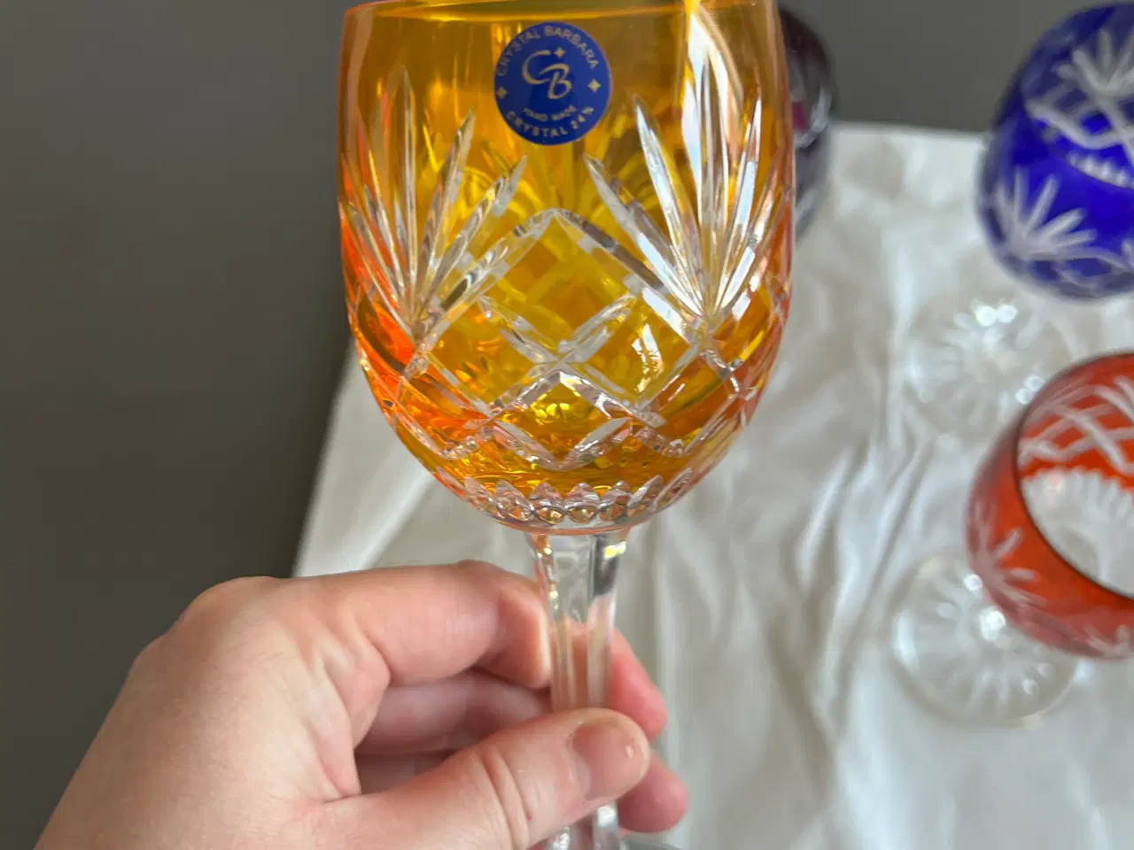 Billede 3 - Krystal vinglas 