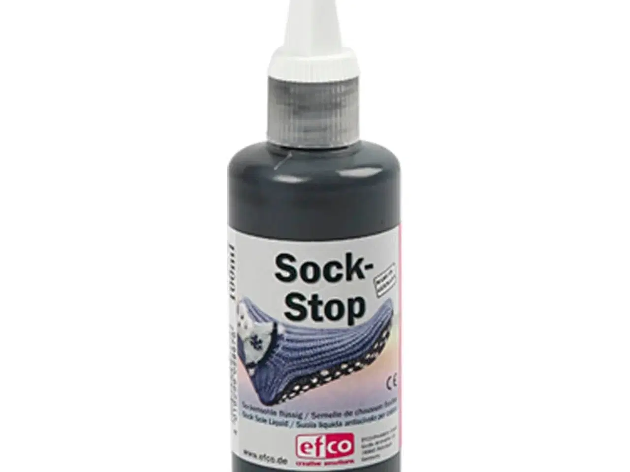Billede 1 - Sock-stop 100ml - Skridsikker latex til hjemmesko