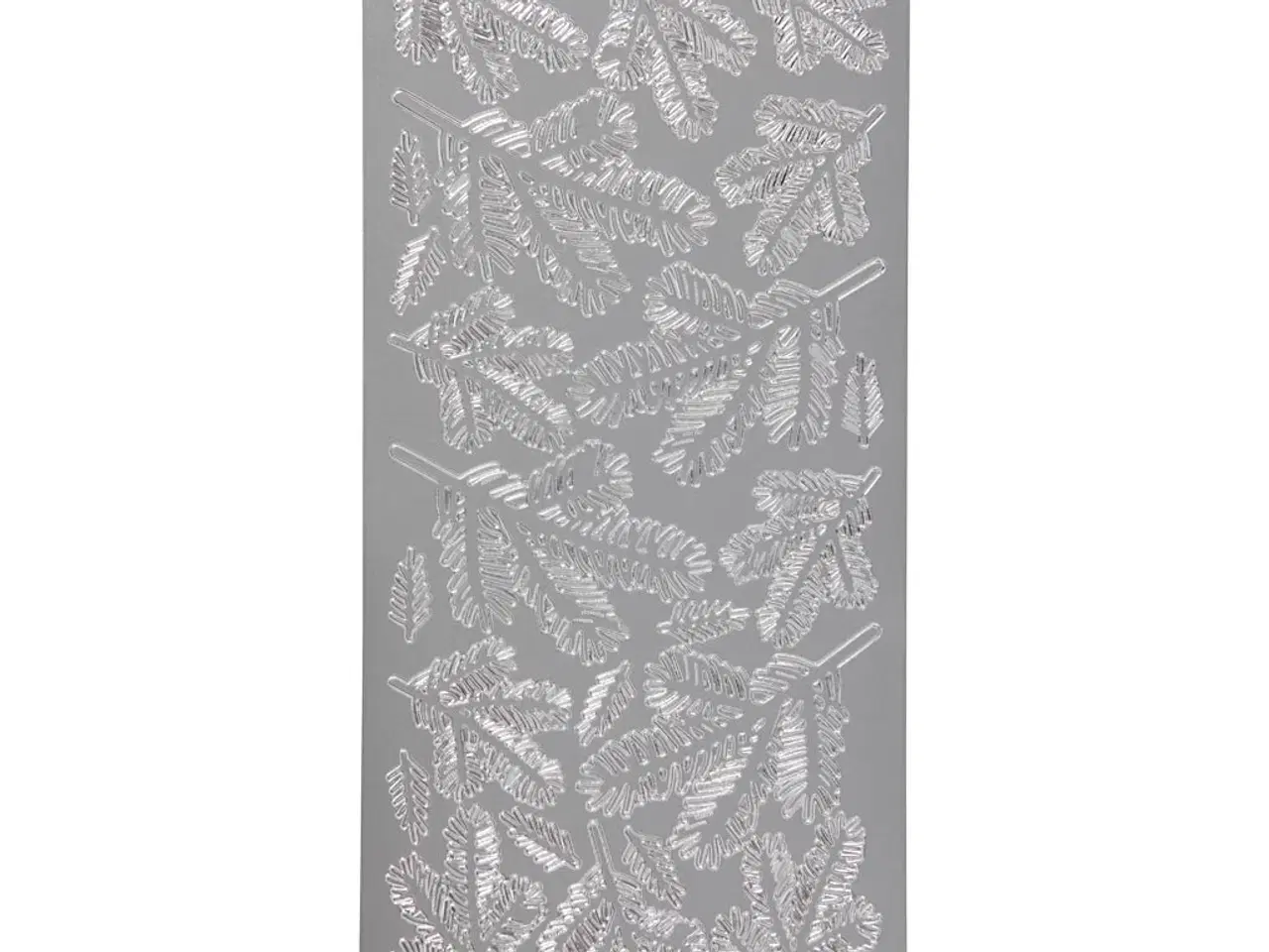 Billede 1 - Stickers, kviste, ark 10x23 cm, sølv, 1 ark