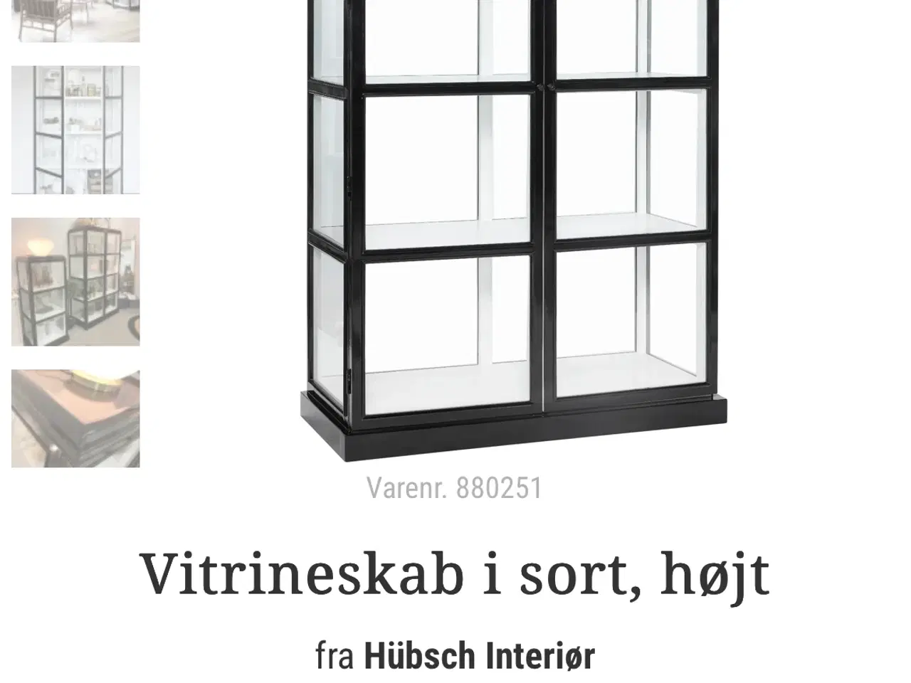 Billede 5 - Hübsch Vitrineskab i grå