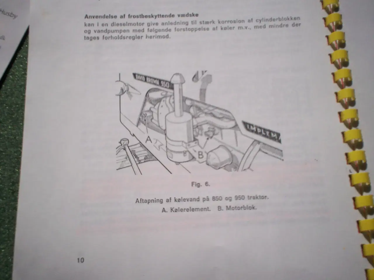 Billede 6 - David Brown instruktionsbog+ Gl. Forlygter 3 stk.