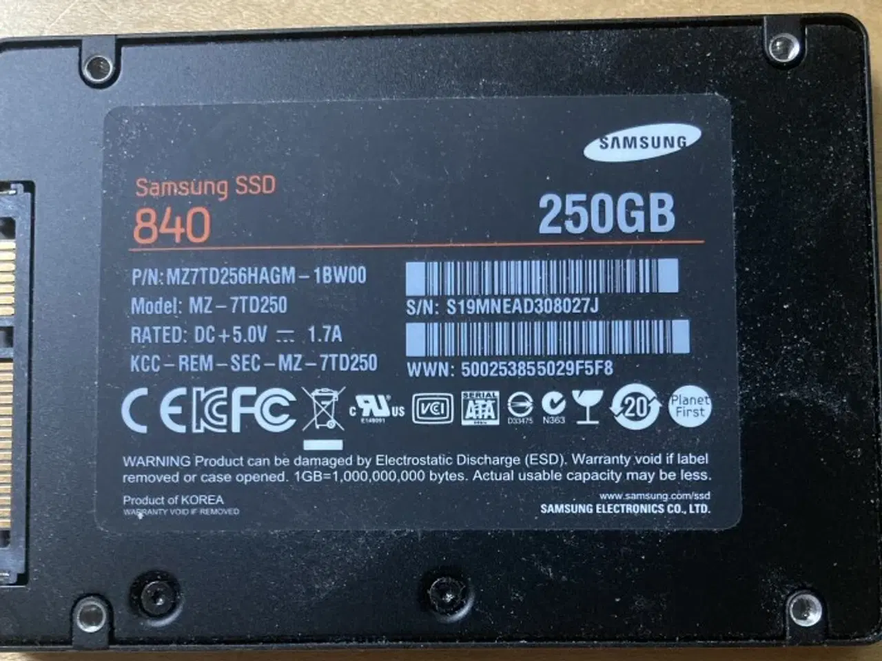 Billede 1 - Samsung SSD – 250 GB