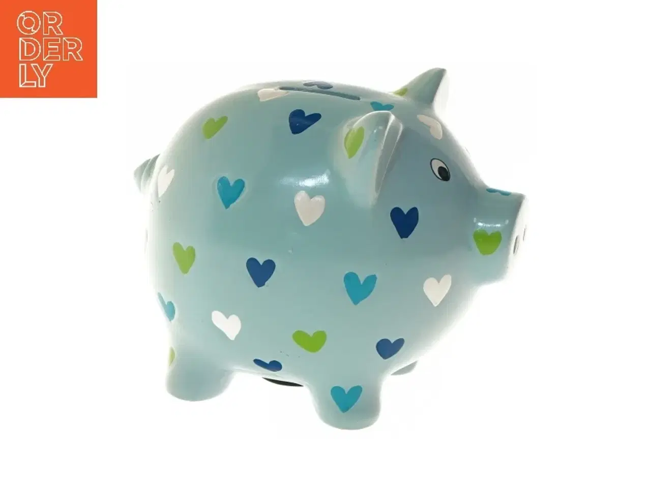 Billede 1 - Sparegris med hjerter (str. 20 cm)