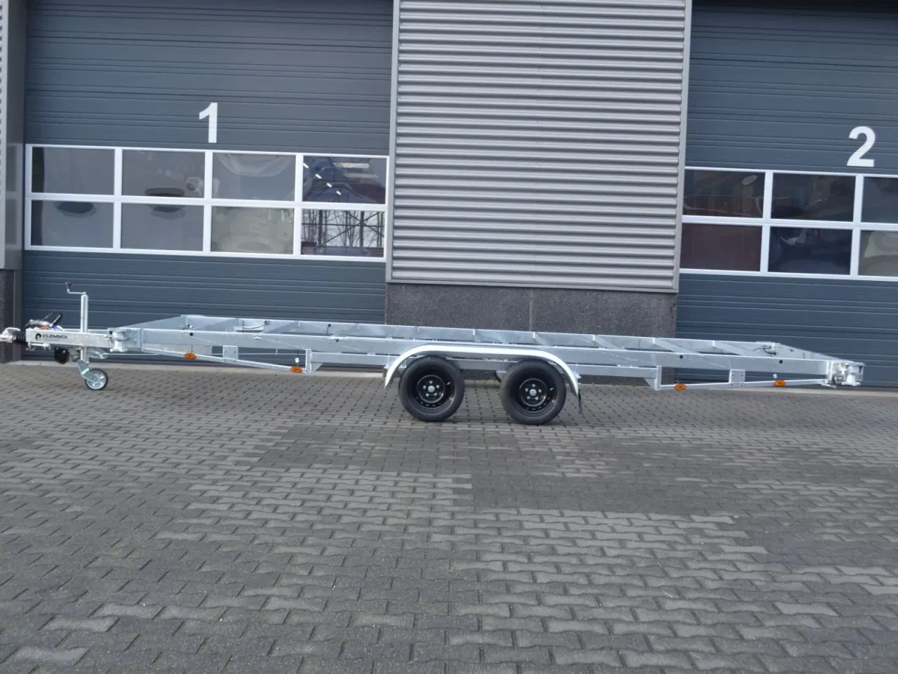 Billede 3 - Vlemmix containertrailer 10 fod - 2 X 1350 kg