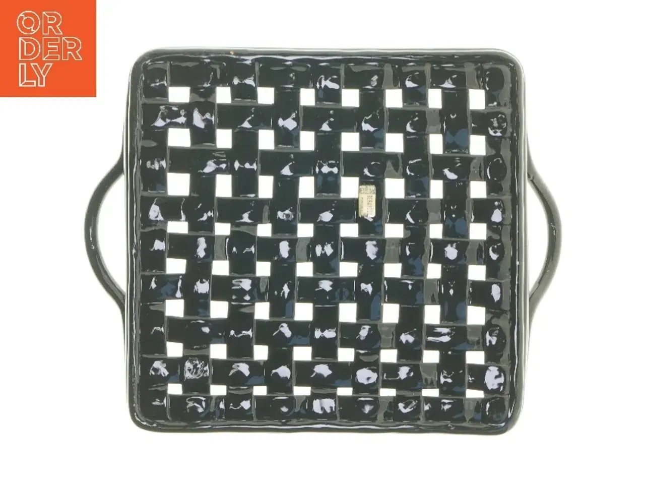 Billede 3 - Keramik Fletbakke med hanker (str. 30x38 cm)