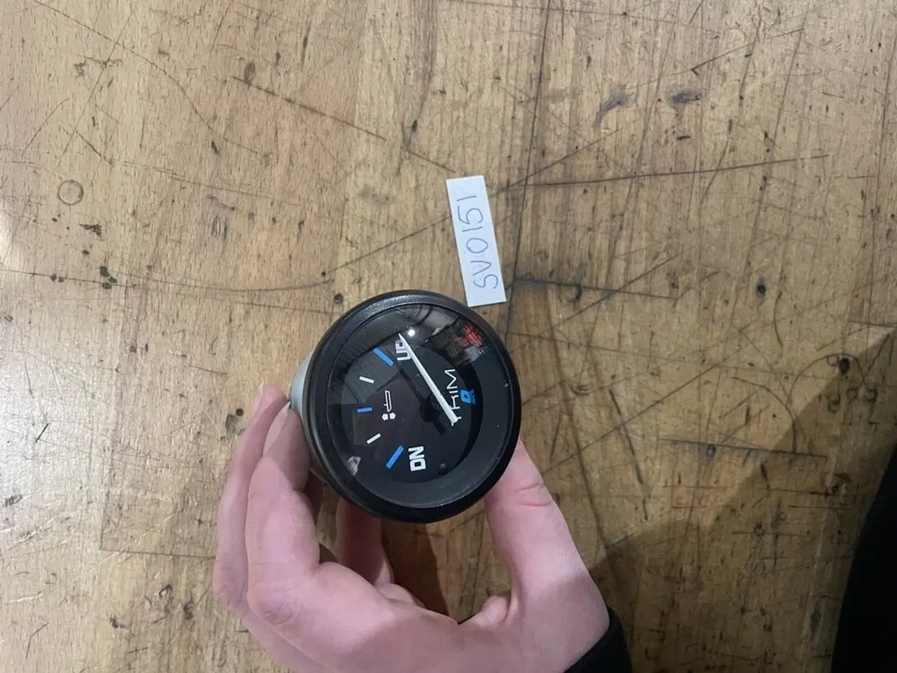 Billede 1 - Trimmåler – analog (sort skive, blå markeringer) DEMO