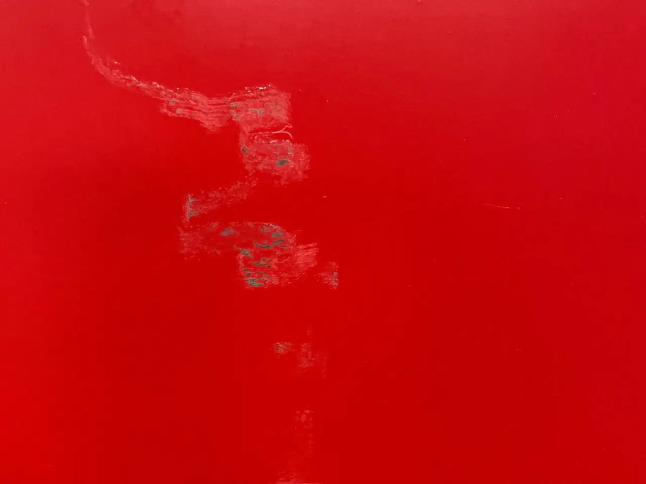Billede 3 - Massiv indvendig dør, melamin, 992x110x2085 mm, højrehængt, rød