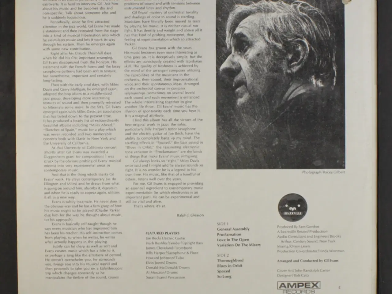 Billede 3 - Gil Evans (1971) - vinyl LP