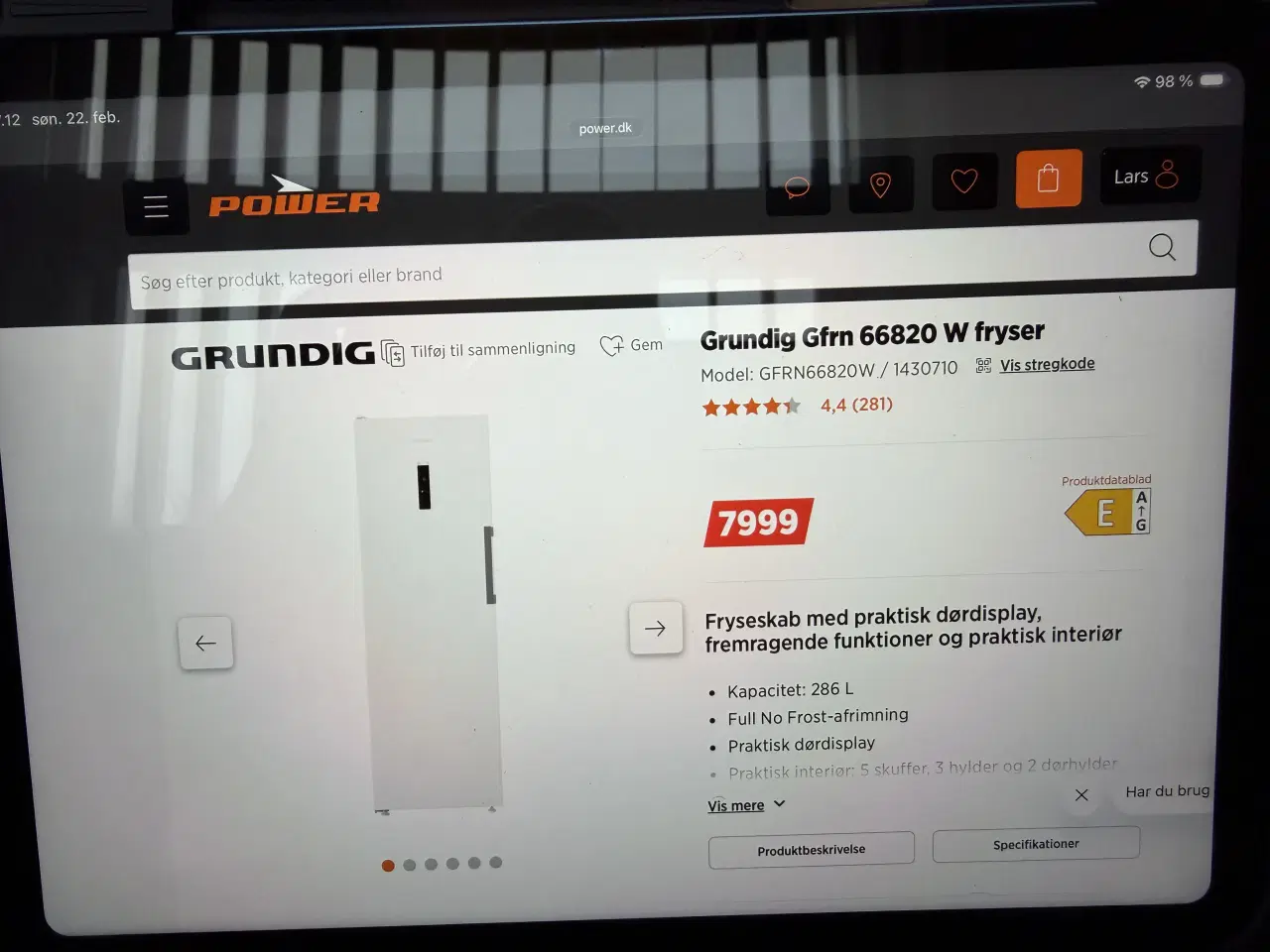Billede 3 - Grundig fryseskab 286 L