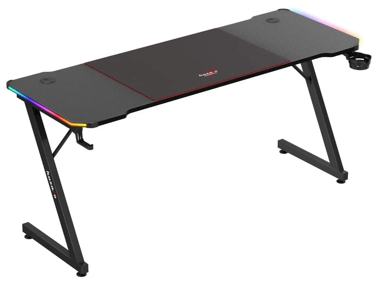 Billede 4 - Gaming bord Huzaro Hero 4.8 RGB – sort, 160×60 cm